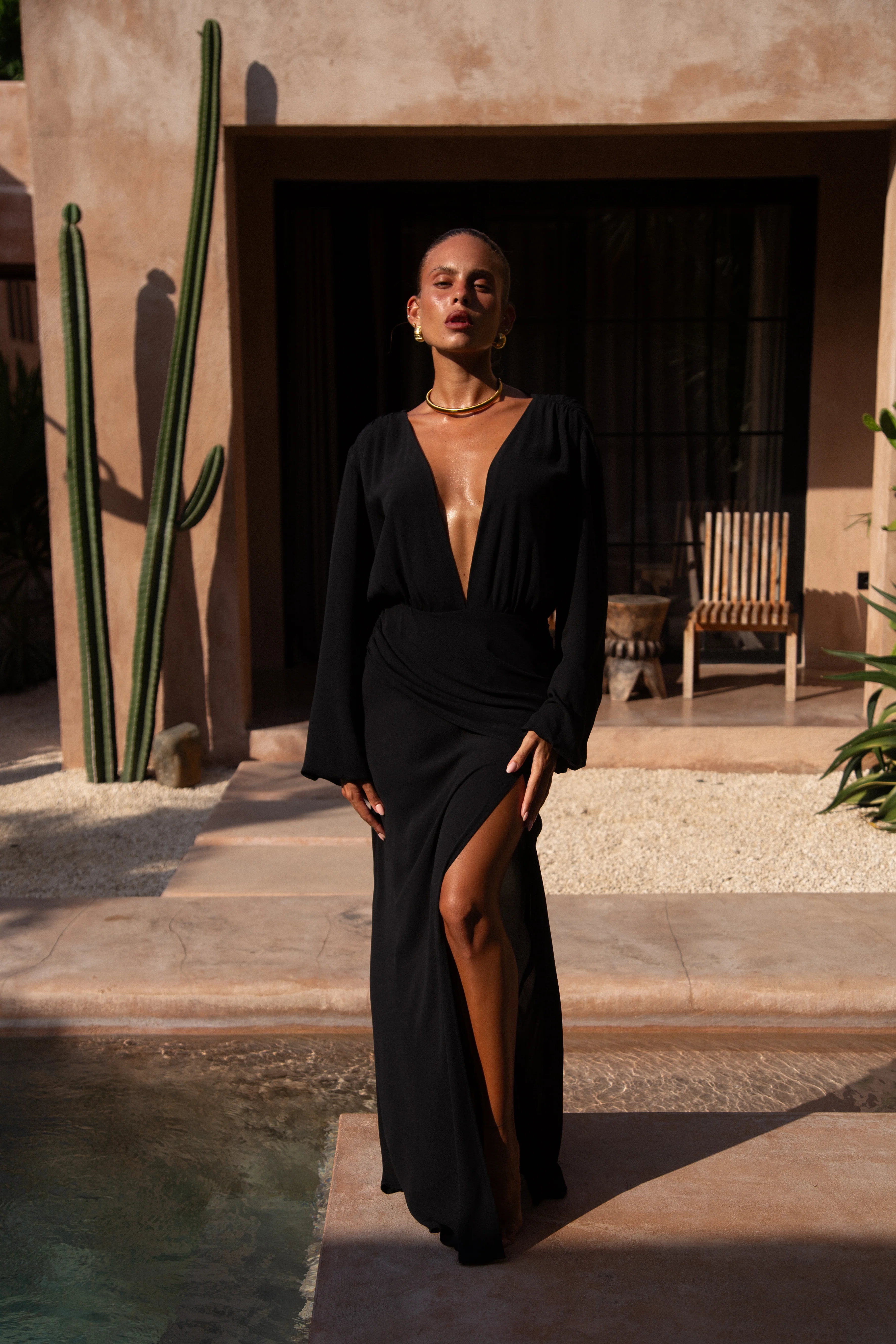 Ayana  Maxi Kaftan Black - Mc Mu