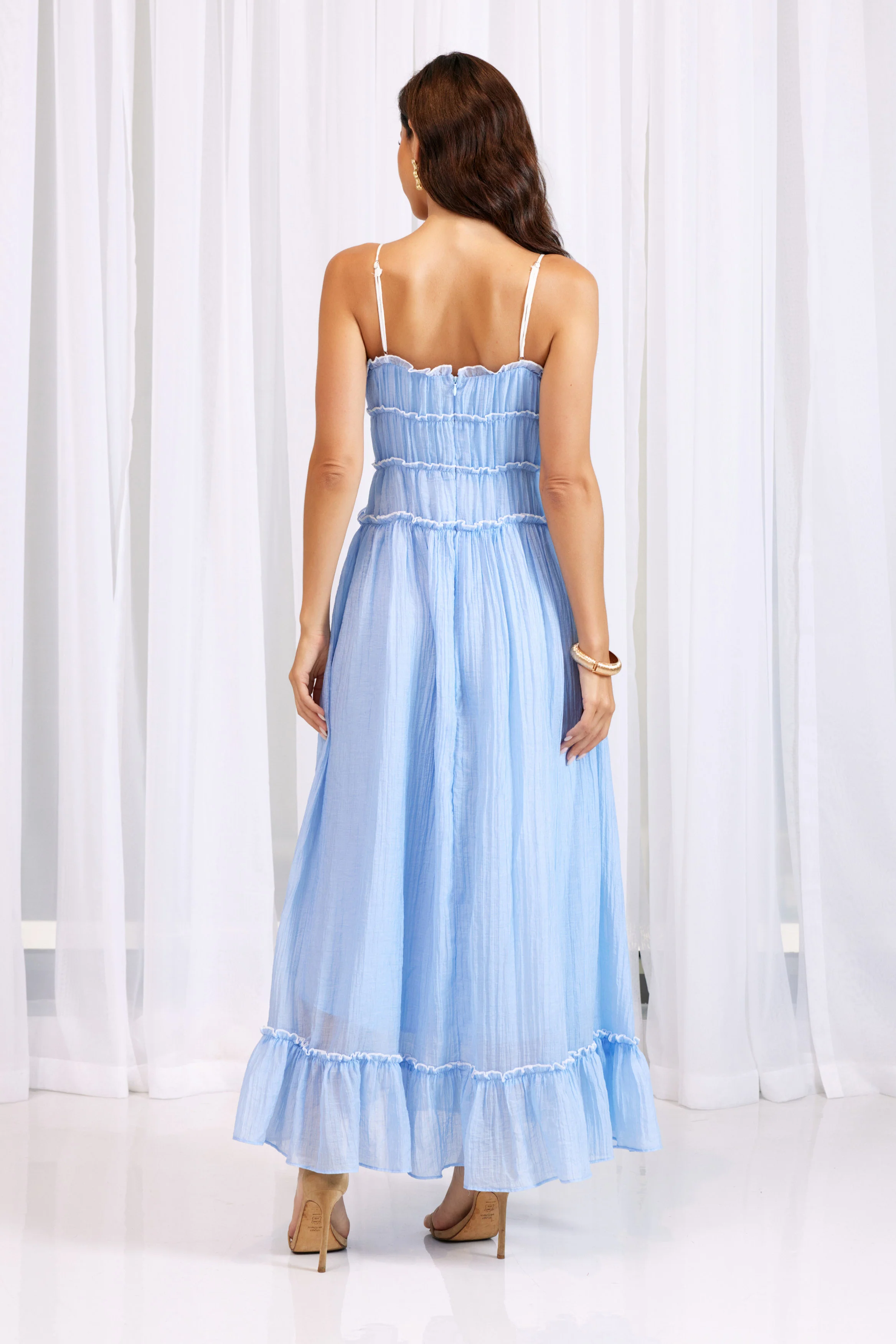 Isabella Midi Dress Sky - Mc Mu