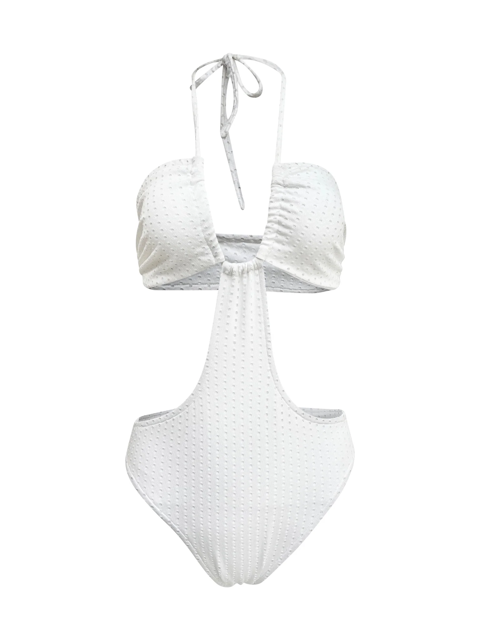 Rae Cut-out Swimsuit White - Mc Mu