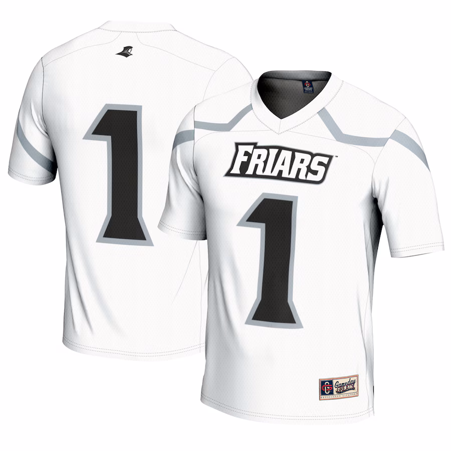 Youth GameDay Greats #1 White Providence Friars Lightweight Lacrosse Jersey - Mc Mu