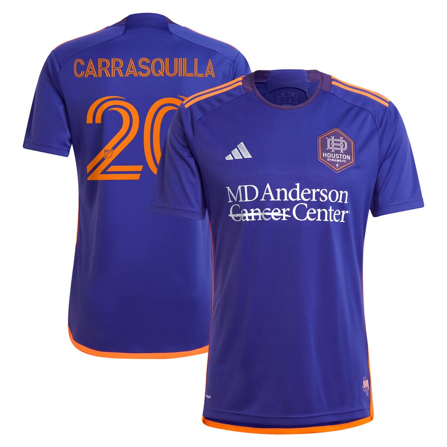 Men's Houston Dynamo FC Adalberto Carrasquilla adidas Purple 2024 Still Holdin' Replica Player Jersey - Mc Mu
