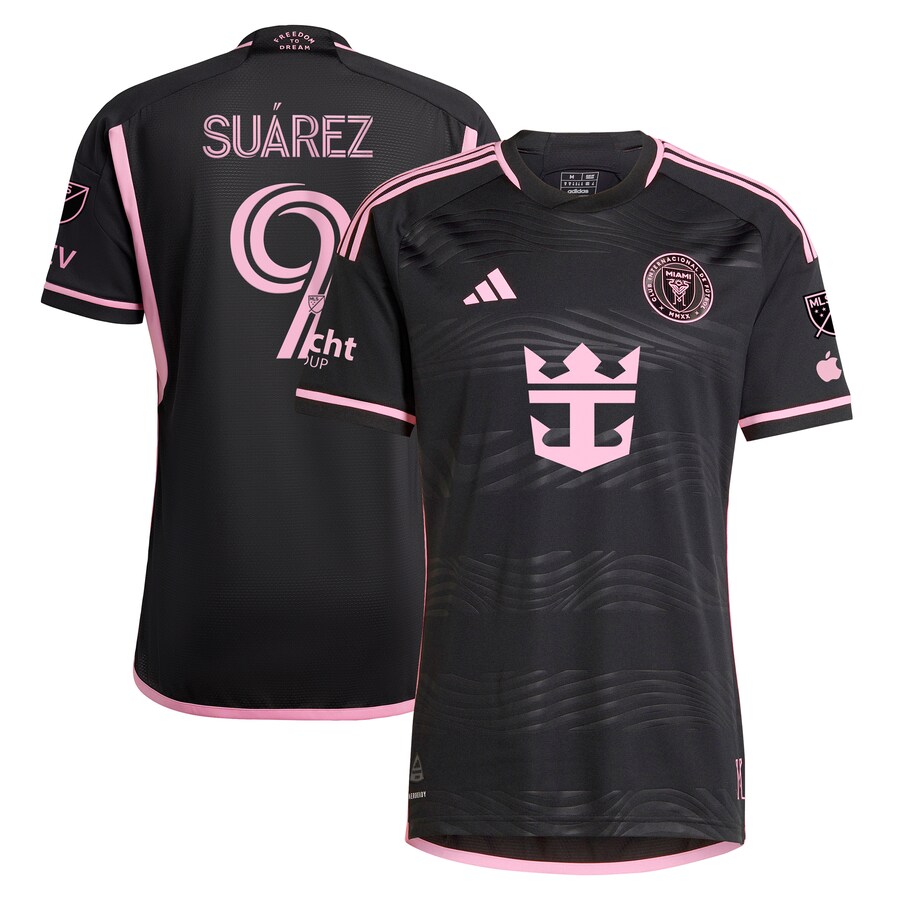 Men's Inter Miami CF Luis Suárez adidas Black 2024 La Noche Authentic Player Jersey - Mc Mu