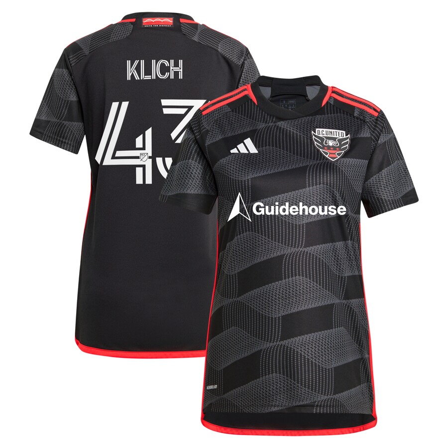 Women's D.C. United Mateusz Klich adidas Black 2024 The Icon Kit Replica Player Jersey - Mc Mu