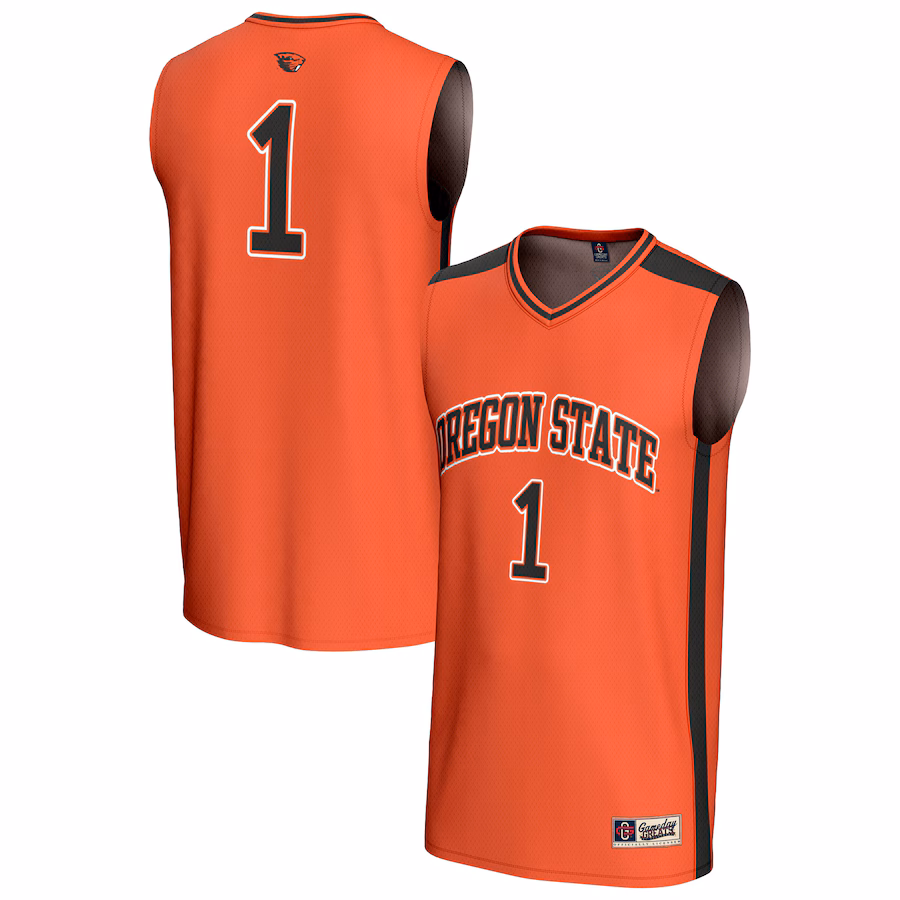Youth GameDay Greats #1 Orange Oregon State Beavers Lightweight Collegiate Basketball Fashion Jersey - Mc Mu