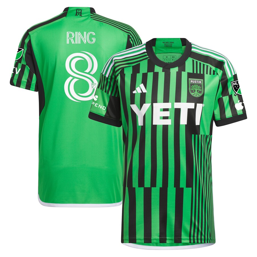 Men's Austin FC Alexander Ring adidas Green 2024 Las Voces Kit Authentic Player Jersey - Mc Mu