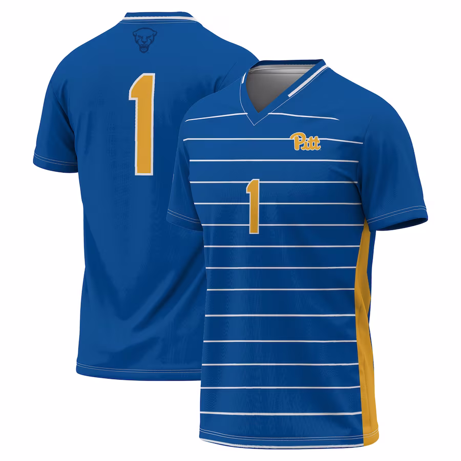 Pitt Panthers GameDay Greats Unisex Lightweight Soccer Fashion Jersey - Royal - Mc Mu