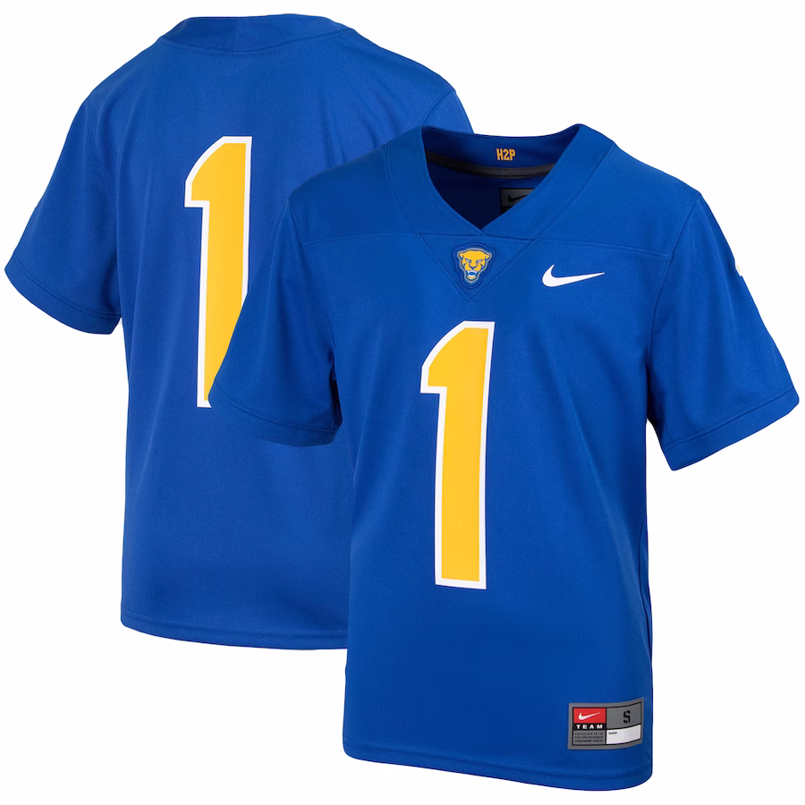 #1 Pitt Panthers Nike Youth Untouchable Football Jersey - Royal - Mc Mu