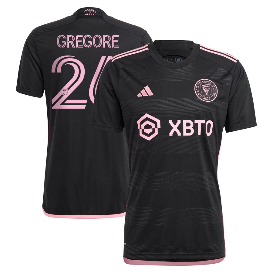 Women's Inter Miami CF Gregore adidas Black 2023 La Noche Replica Player Jersey - Mc Mu