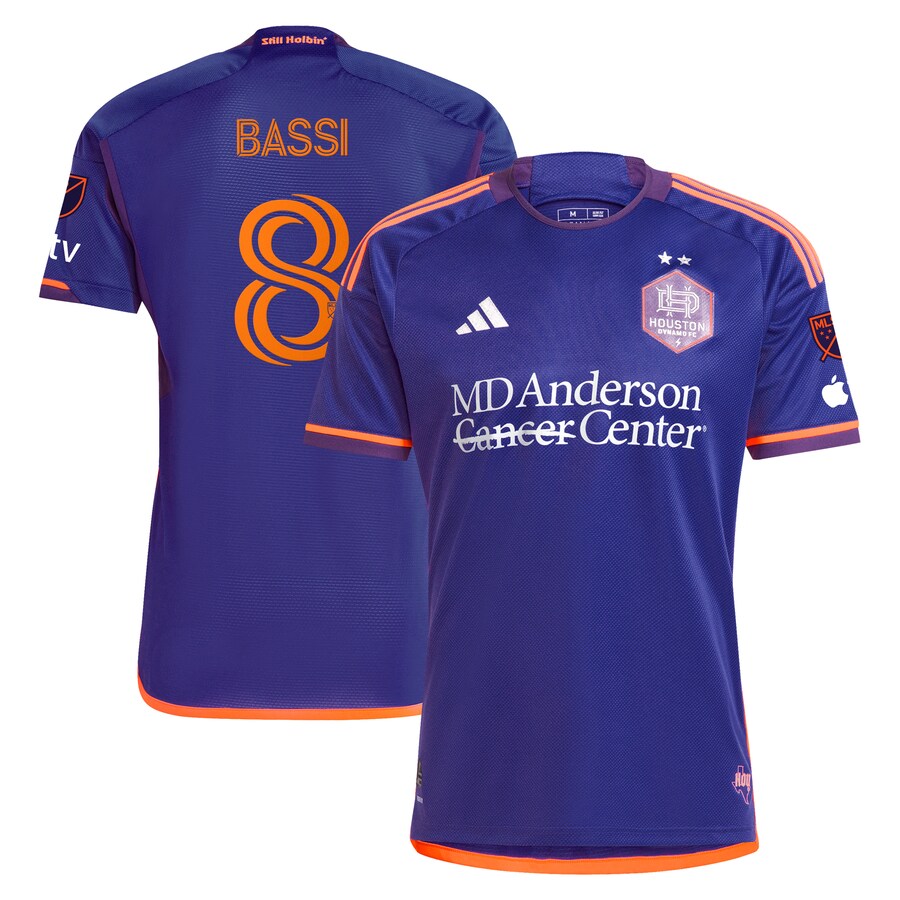 Men's Houston Dynamo FC Amine Bassi adidas Purple 2024 Still Holdin' Authentic Player Jersey - Mc Mu