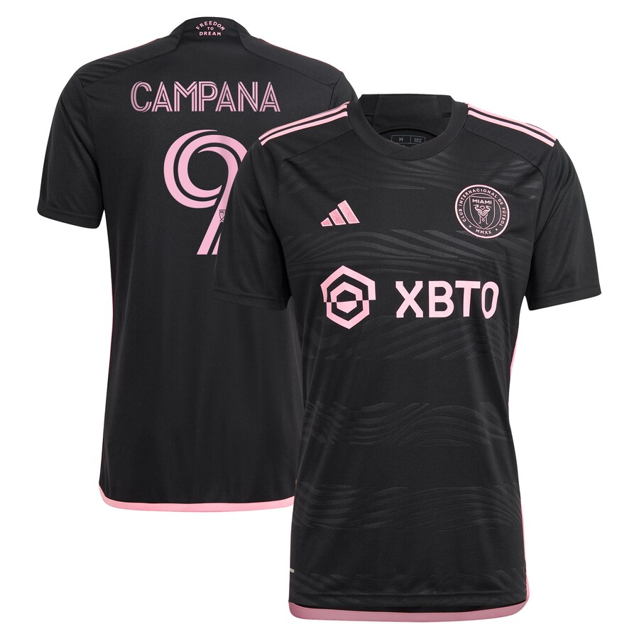 Men's Inter Miami CF Leonardo Campana adidas Black 2023 La Noche Replica Player Jersey - Mc Mu