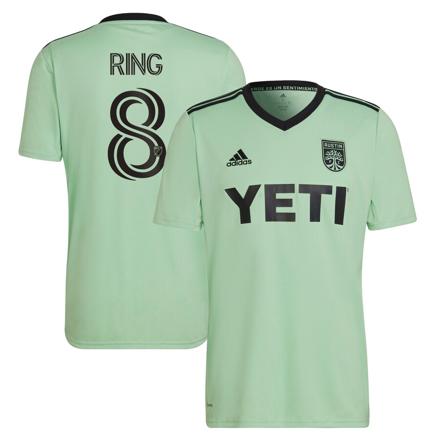 Men's Austin FC Alexander Ring adidas Mint 2022 The Sentimiento Kit Replica Player Jersey - Mc Mu