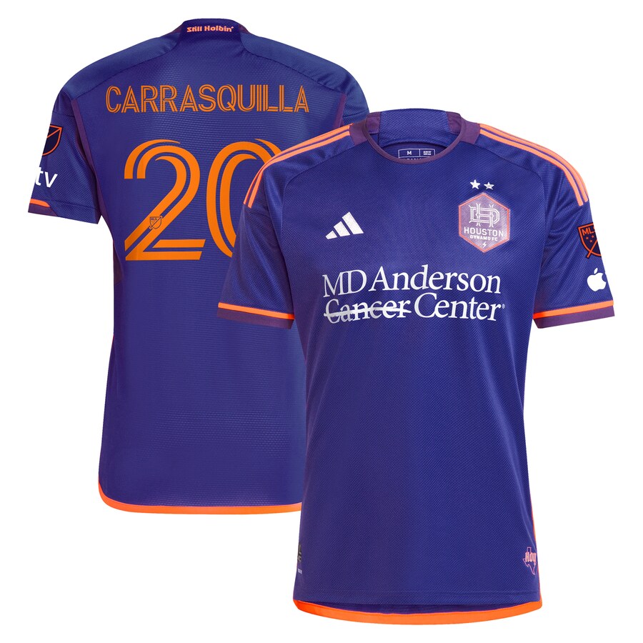 Men's Houston Dynamo FC Adalberto Carrasquilla adidas Purple 2024 Still Holdin' Authentic Player Jersey - Mc Mu