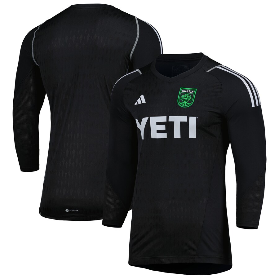 Men's Austin FC adidas Black 2023 Goalkeeper Long Sleeve Replica Jersey - Mc Mu