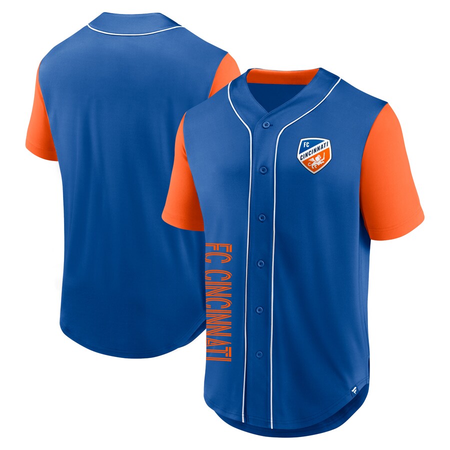 Men's FC Cincinnati Fanatics Royal Balance Fashion Baseball Jersey - Mc Mu