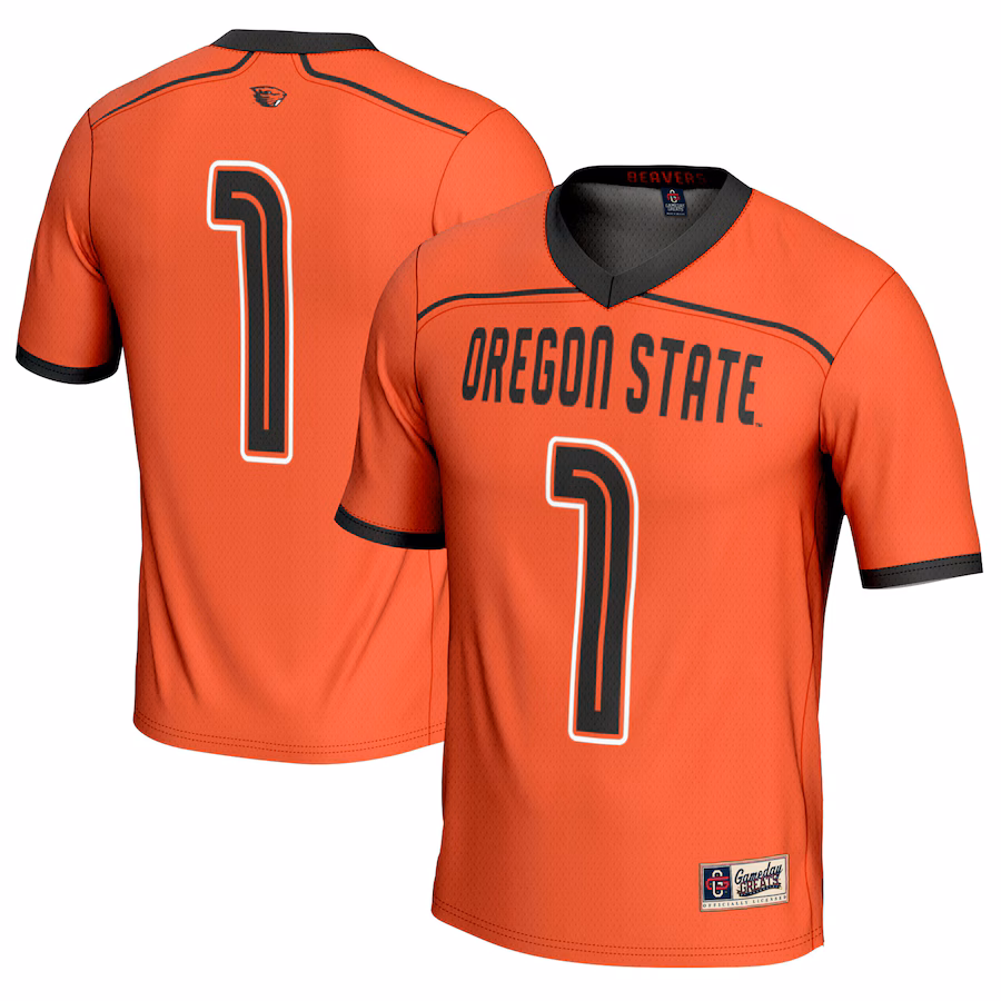 Youth GameDay Greats #1 Orange Oregon State Beavers Men's Lacrosse Fashion Jersey - Mc Mu