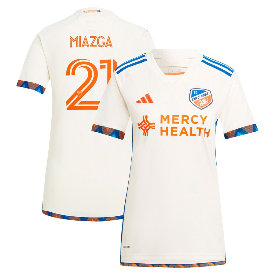 Women's FC Cincinnati Matt Miazga adidas White 2024 The Canvas Kit Replica Player Jersey - Mc Mu