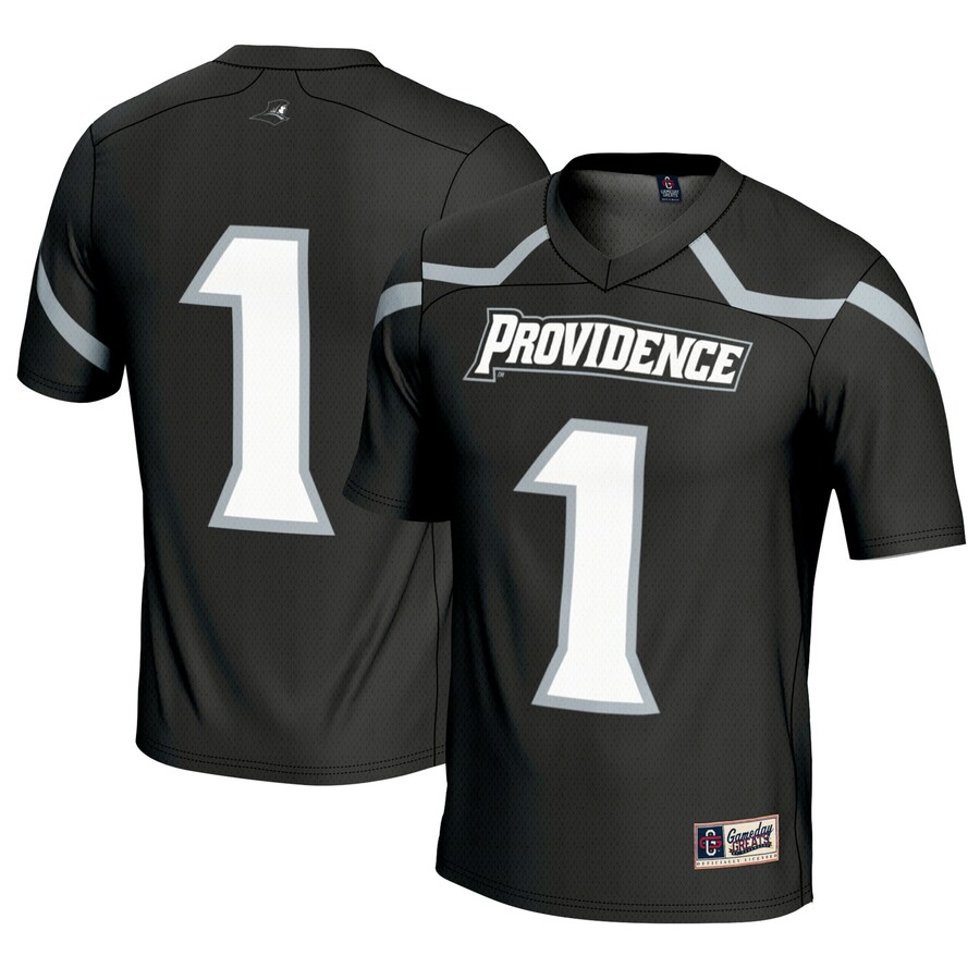 #1 Providence Friars GameDay Greats Lightweight Lacrosse Jersey - Black - Mc Mu