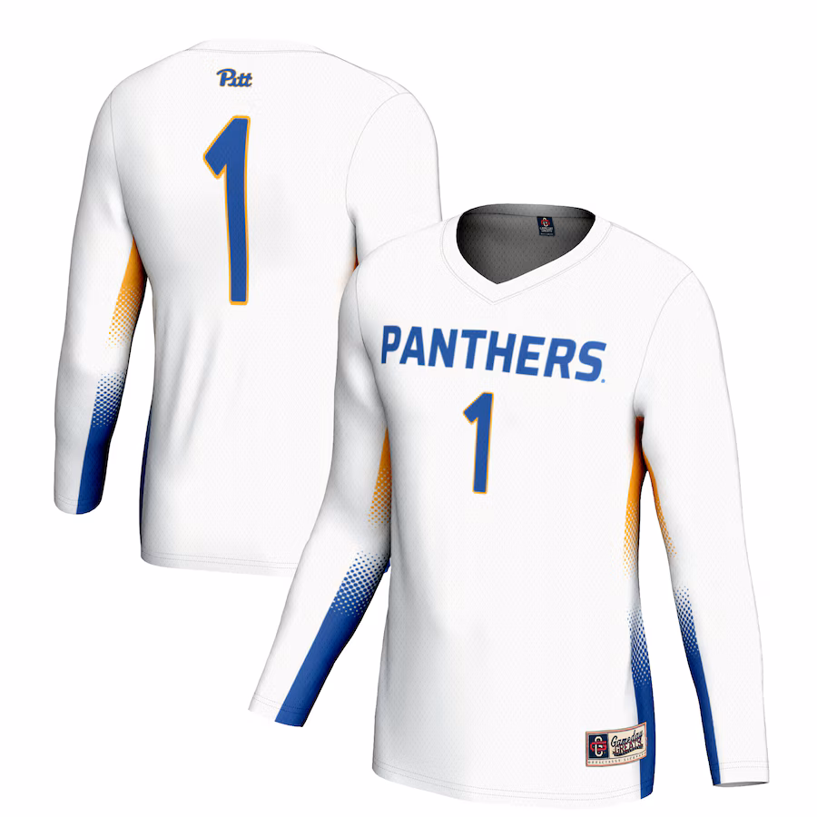 Unisex GameDay Greats #1 White Pitt Panthers Lightweight Volleyball Jersey - Mc Mu