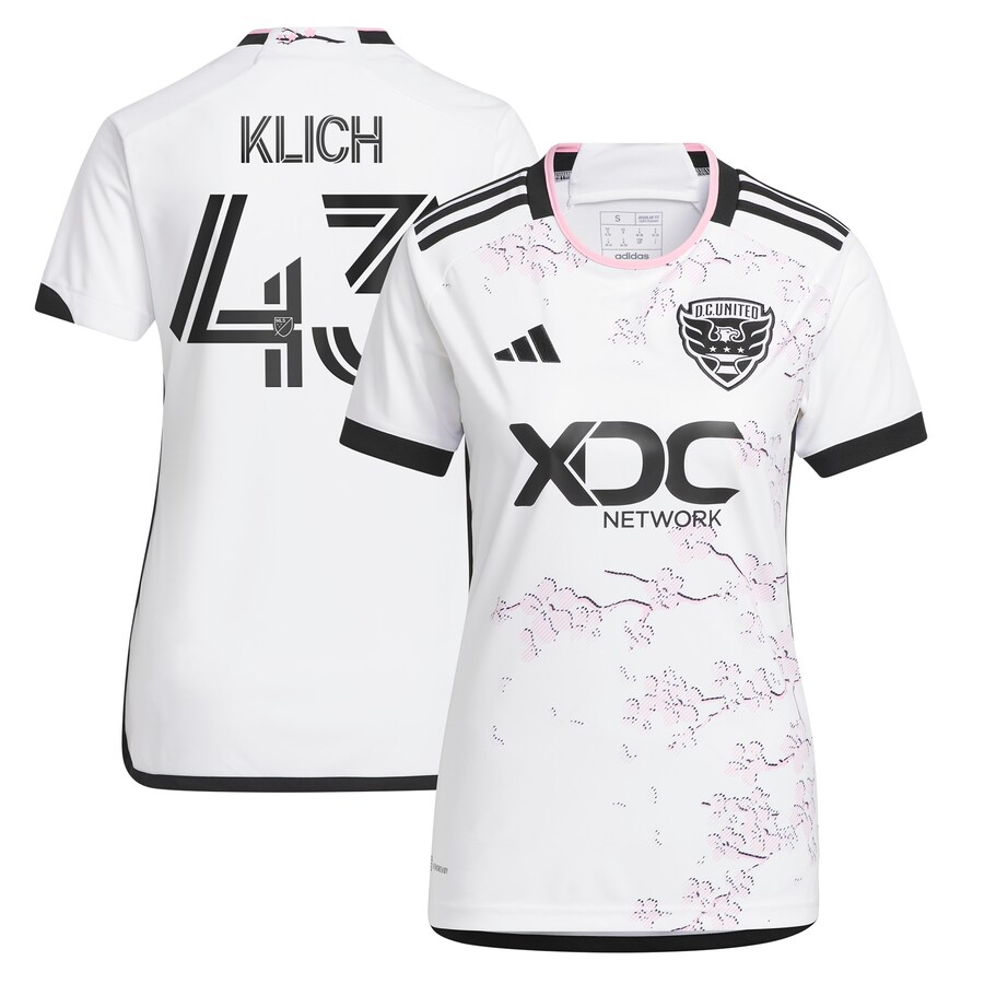 Women's D.C. United Mateusz Klich adidas White 2023 The Cherry Blossom Kit Replica Player Jersey - Mc Mu