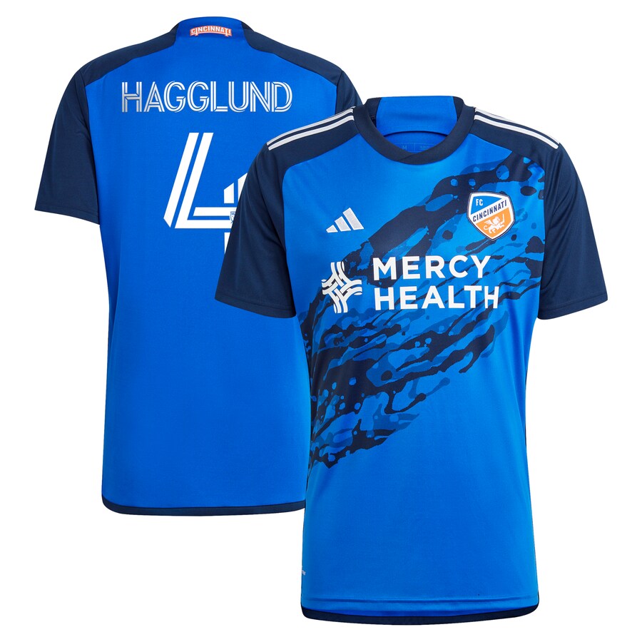 Men's FC Cincinnati Nick Hagglund adidas Blue 2023 River Kit Replica Jersey - Mc Mu