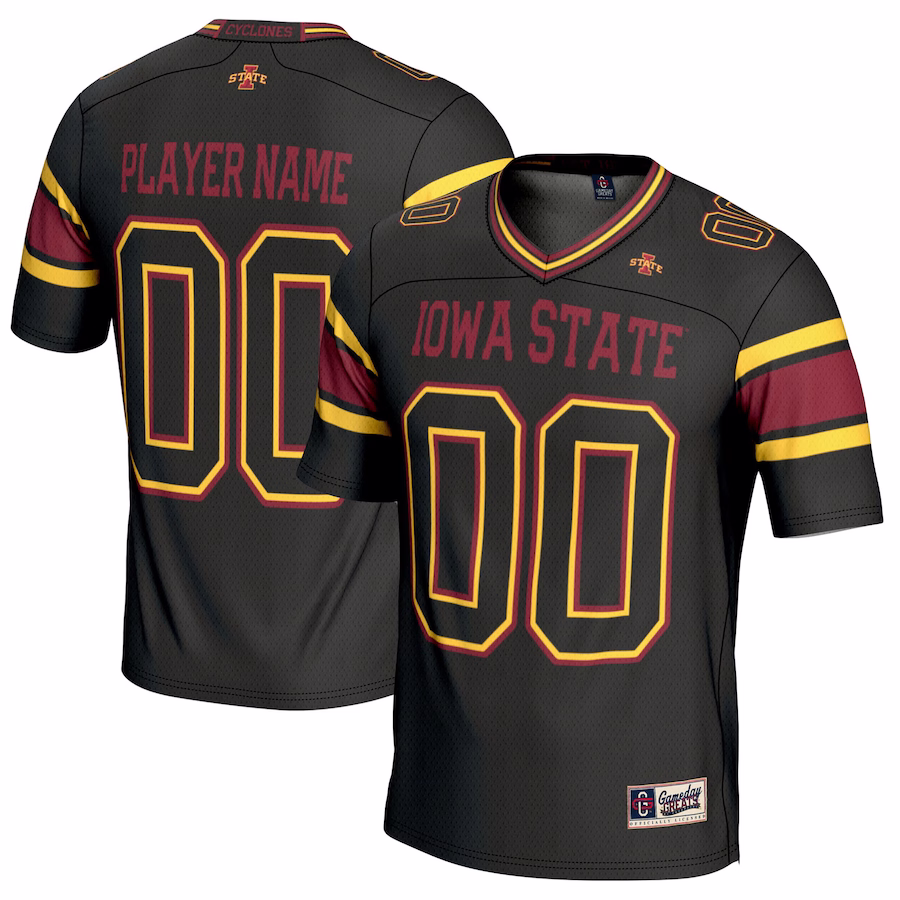 Iowa State Cyclones GameDay Greats Youth NIL Pick-A-Player Football Jersey - Black - Mc Mu