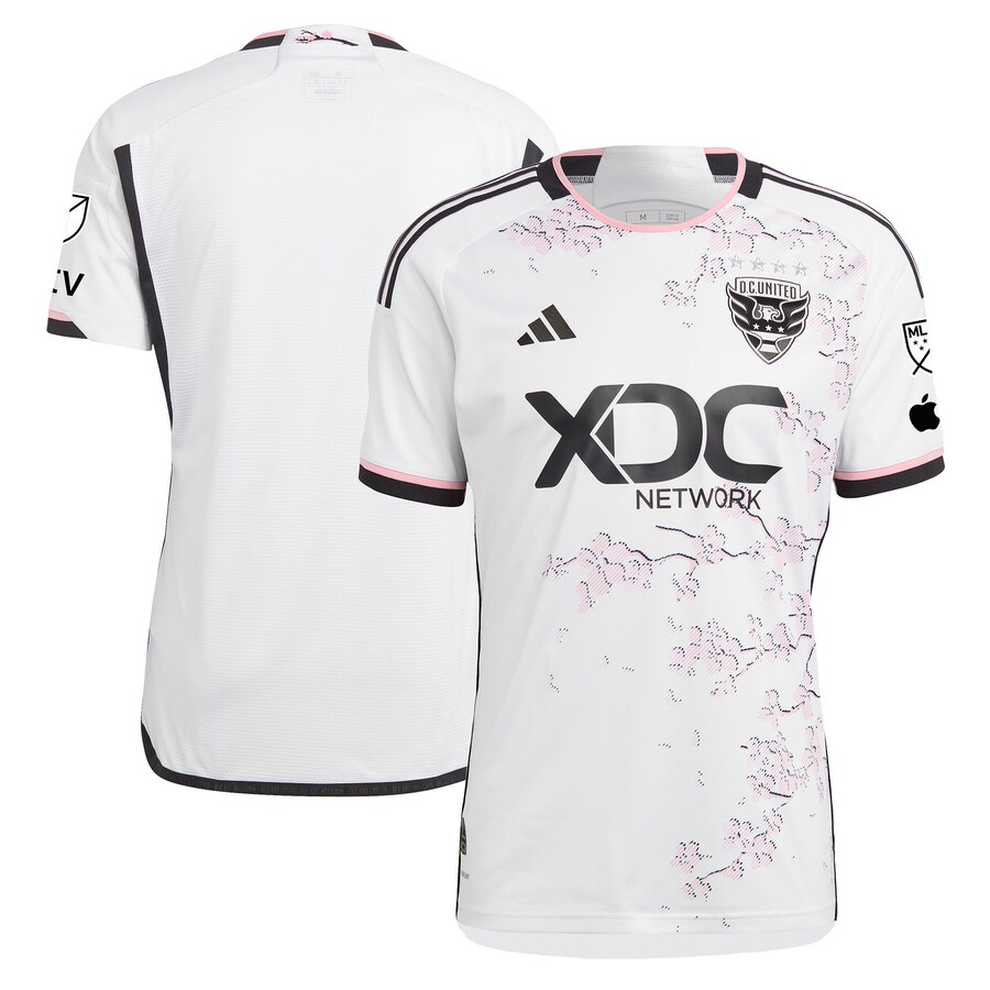 Men's D.C. United adidas White 2023 The Cherry Blossom Kit Authentic Jersey - Mc Mu