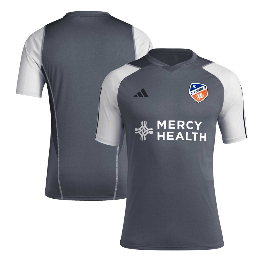 Men's FC Cincinnati adidas Gray 2024 AEROREADY Training Jersey - Mc Mu