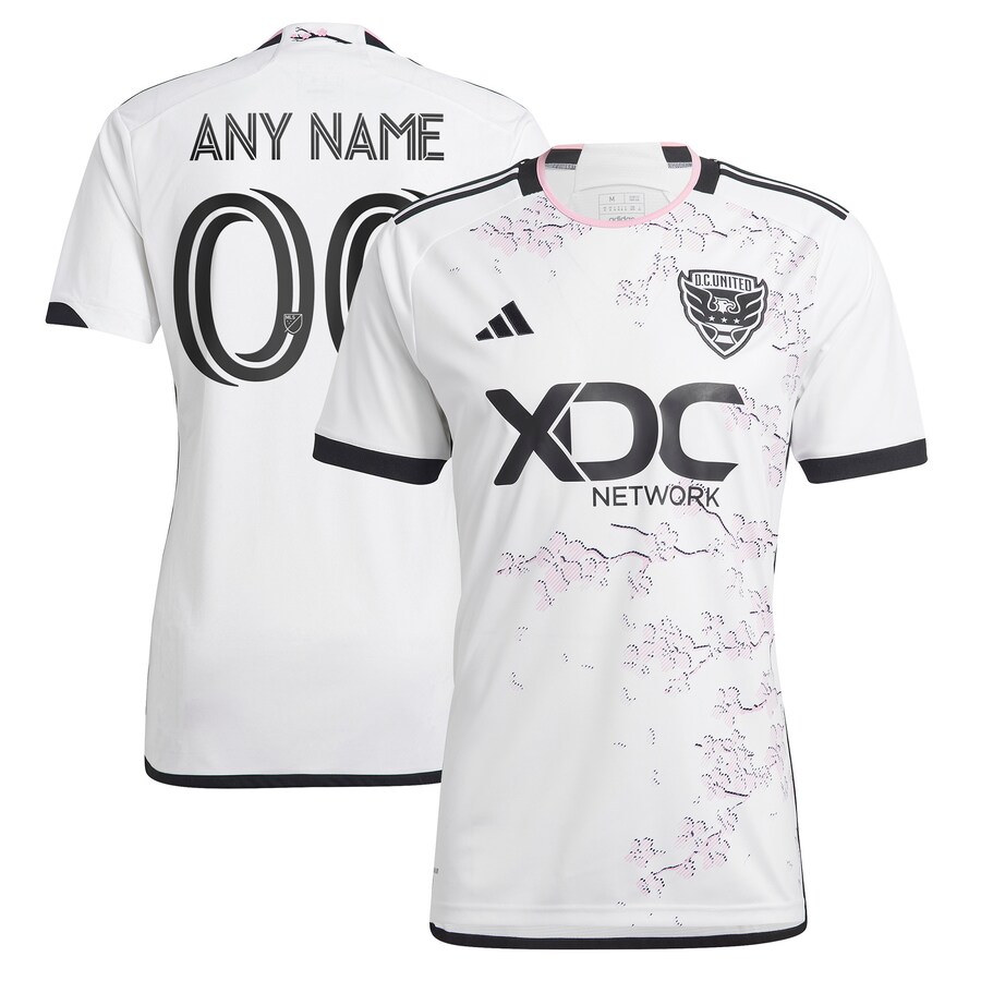 Men's D.C. United adidas White 2023 The Cherry Blossom Kit Replica Custom Jersey - Mc Mu