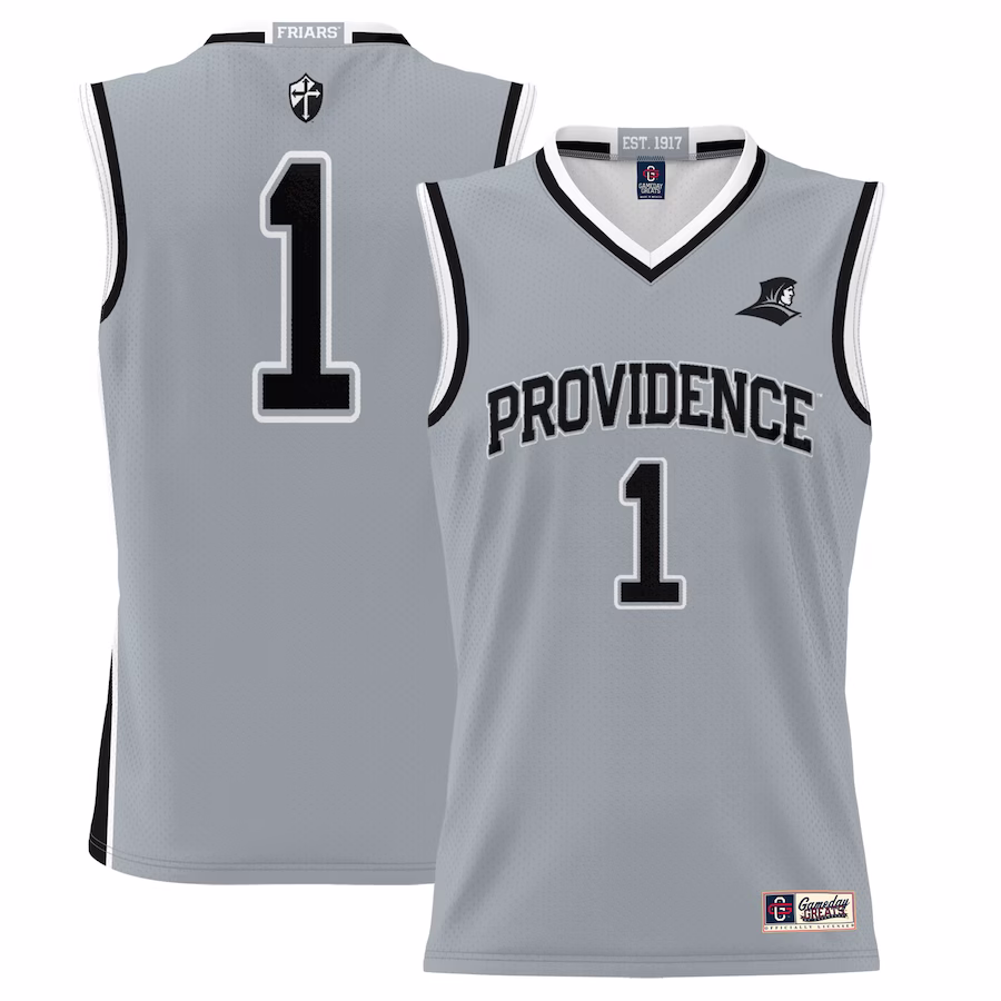 #1 Providence Friars GameDay Greats Youth Lightweight Basketball Jersey - Silver - Mc Mu