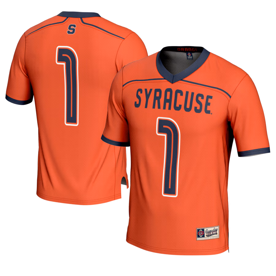 #1 Syracuse Orange GameDay Greats Youth Lightweight Lacrosse Fashion Jersey - Orange - Mc Mu