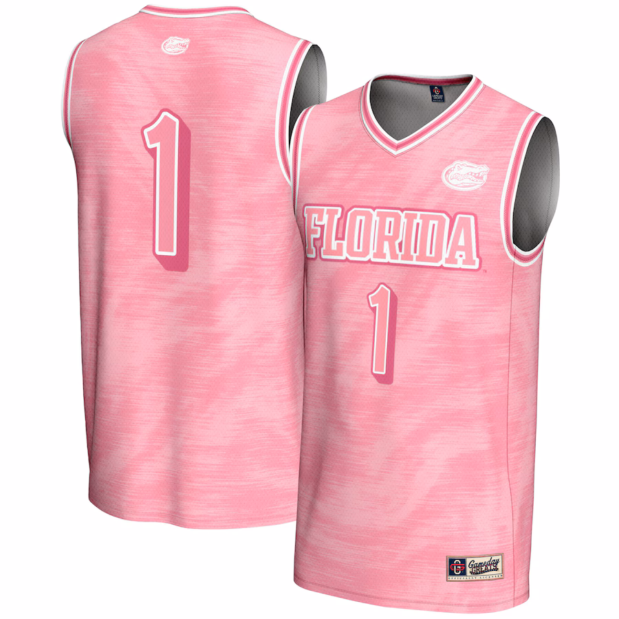 Unisex GameDay Greats #1 Pink Florida Gators Lightweight Basketball Fashion Jersey - Mc Mu