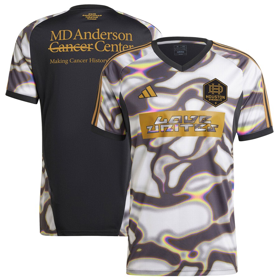 Men's Houston Dynamo FC adidas Black 2024 Pride Pre-Match Top - Mc Mu