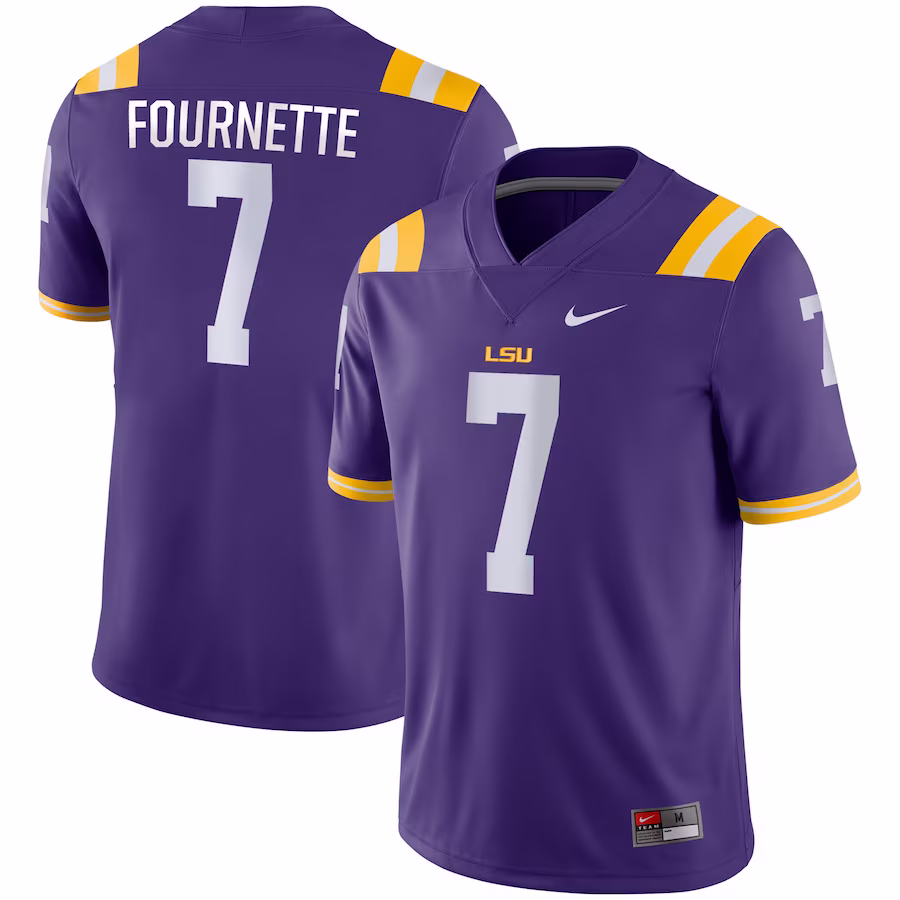 Leonard Fournette LSU Tigers Nike Game Jersey - Purple - Mc Mu