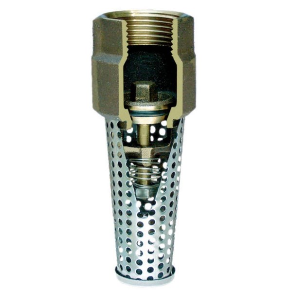 Simmons 3/4 In. Silicon Bronze Foot Valve, Lead Free - Mc Mu