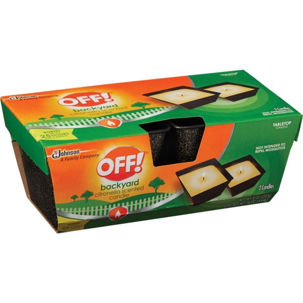 OFF! 8 Oz. 1-Wick Mini Citronella Candle (2-Pack) - Mc Mu