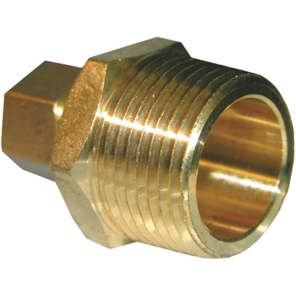 Lasco 3/8 In. C x 3/4 In. MPT Brass Compression Adapter - Mc Mu