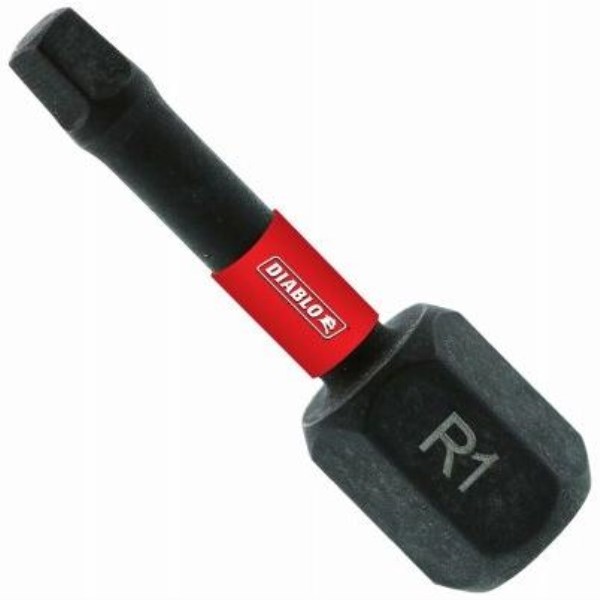 Diablo #1 Square Recess 1 In. Insert Impact Screwdriver Bit (5-Pack) - Mc Mu