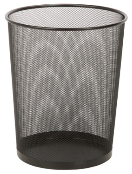 Honey Can Do 18 Liter Black Mesh Wastebasket - Mc Mu