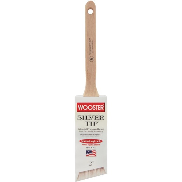 Wooster Silver Tip 2 In. Semi-Oval Angle Sash Brush - Mc Mu