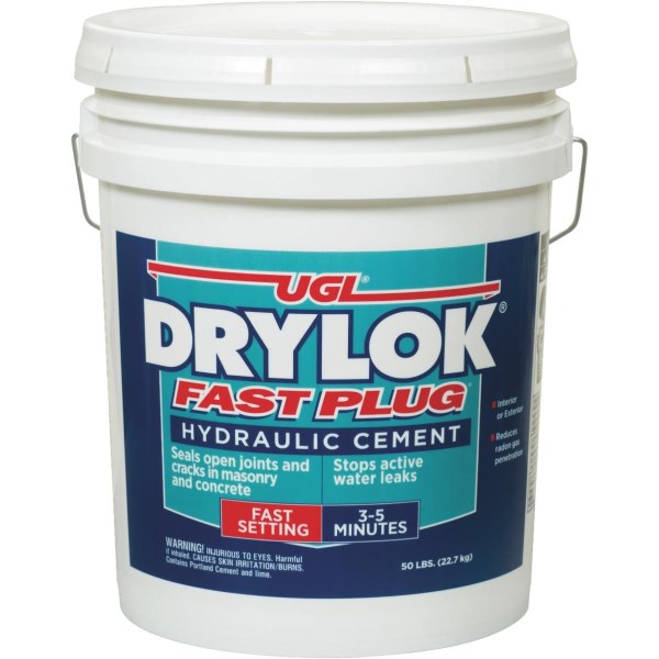 Drylok Fast Plug 50 Lb. Pail Hydraulic Cement - Mc Mu