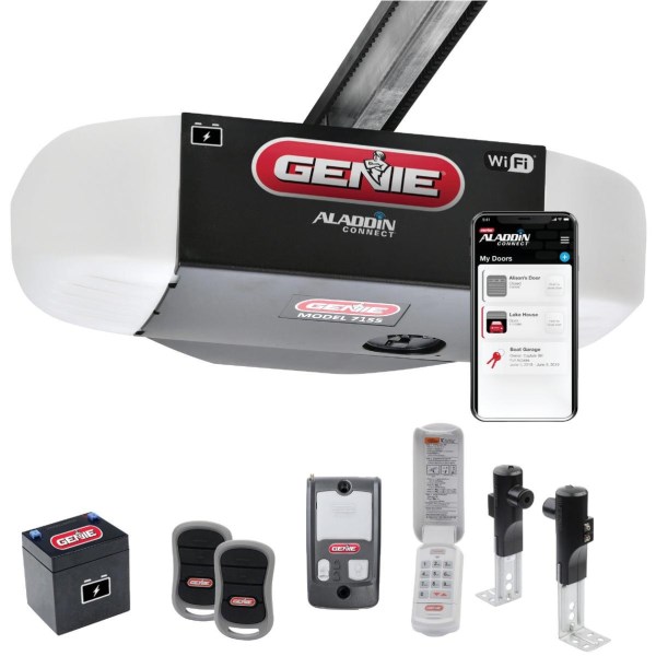 Genie StealthDrive 7155 Connect Smartphone-Controlled Belt Drive Garage Door Opener - Mc Mu
