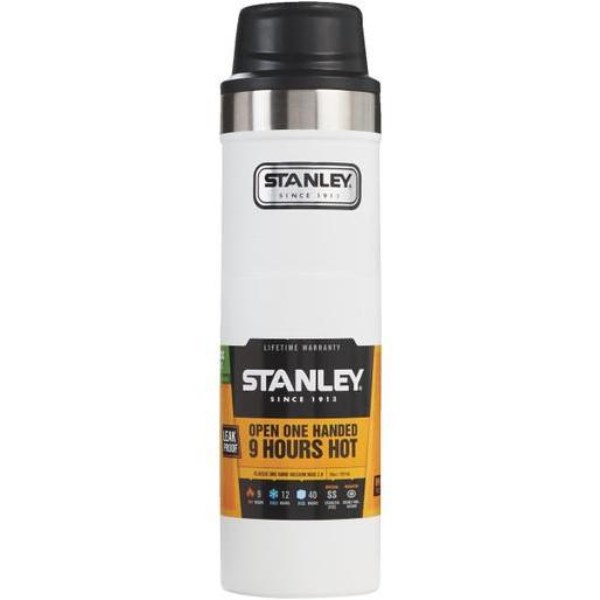 Stanley 20 Oz. Polar White Trigger Action Insulated Tumbler - Mc Mu