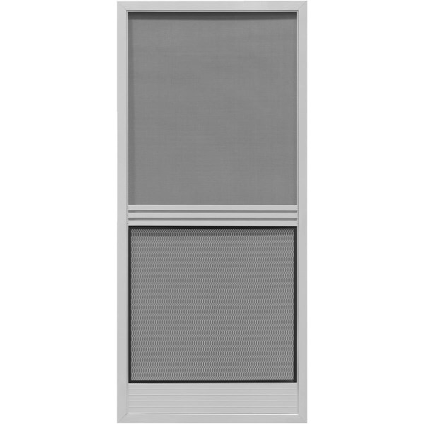 Precision Screen Provencial 36 In. W x 80 In. H x 7/8 In. Thick Gray Steel Screen Door - Mc Mu