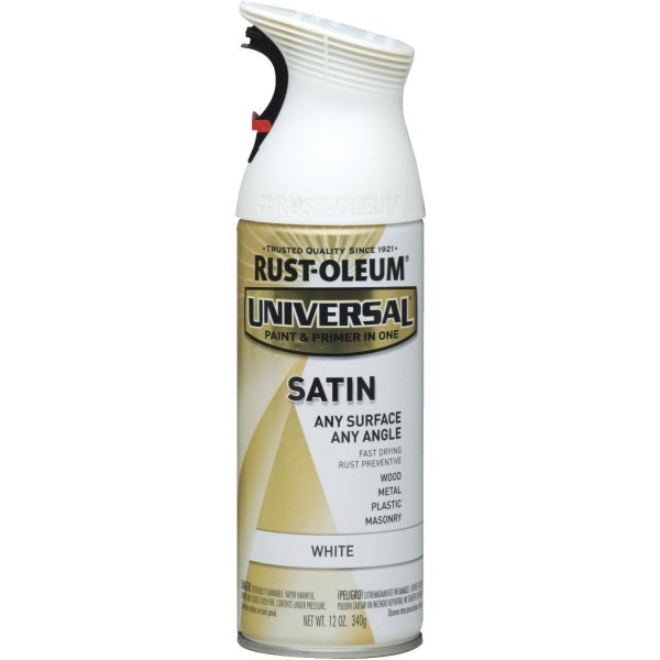 Rust-Oleum Universal 12 Oz. Satin White Paint - Mc Mu