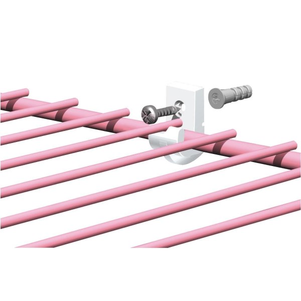 Closetmaid Wood/Concrete Wire White Shelf Wall Clip (12-Count) - Mc Mu