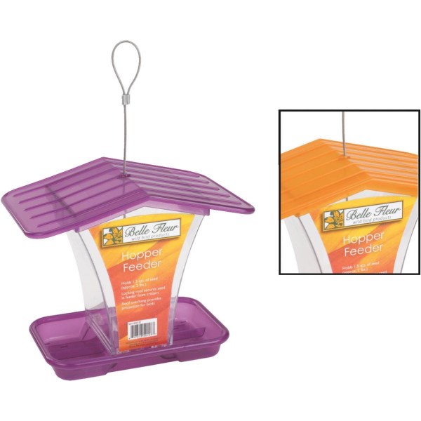Stokes Select Belle Fleur Plastic 1.5 Qt. Capacity Hopper Bird Feeder - Mc Mu