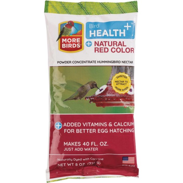 Classic Birds More Birds Bird Health+ 8 Oz. Powder Concentrate Red Hummingbird Nectar - Mc Mu