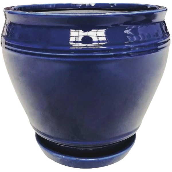 Southern Patio Collins 8 In. Ceramic Blue Planter - Mc Mu