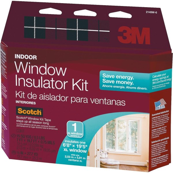 3M Indoor 84 In. x 237 In. Oversized Window Insulation Kit - Mc Mu
