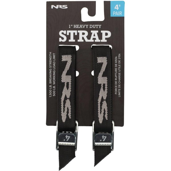 NRS 1 In. x 4 Ft. Stealth Black Heavy Duty Tie-Down Strap (2-Pack) - Mc Mu